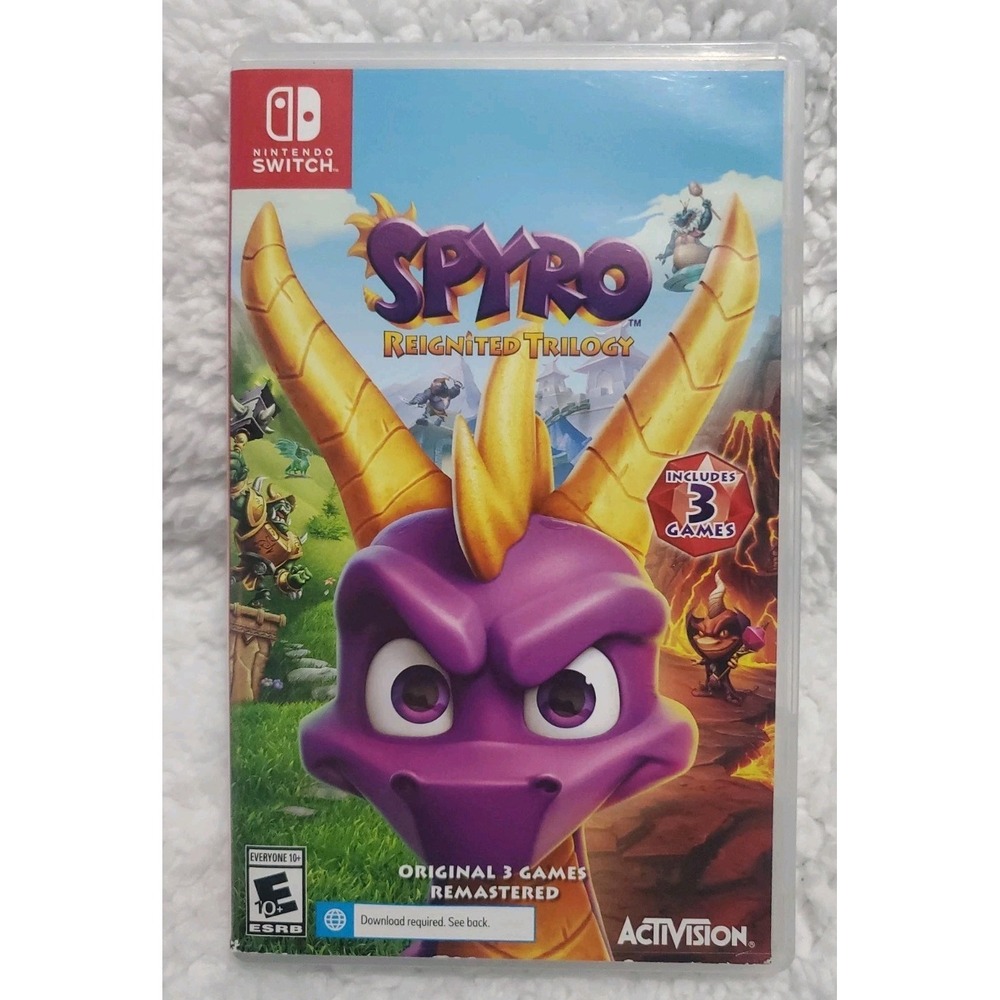 Spyro Reignited Trilogy  (Nintendo Switch) Game And Case